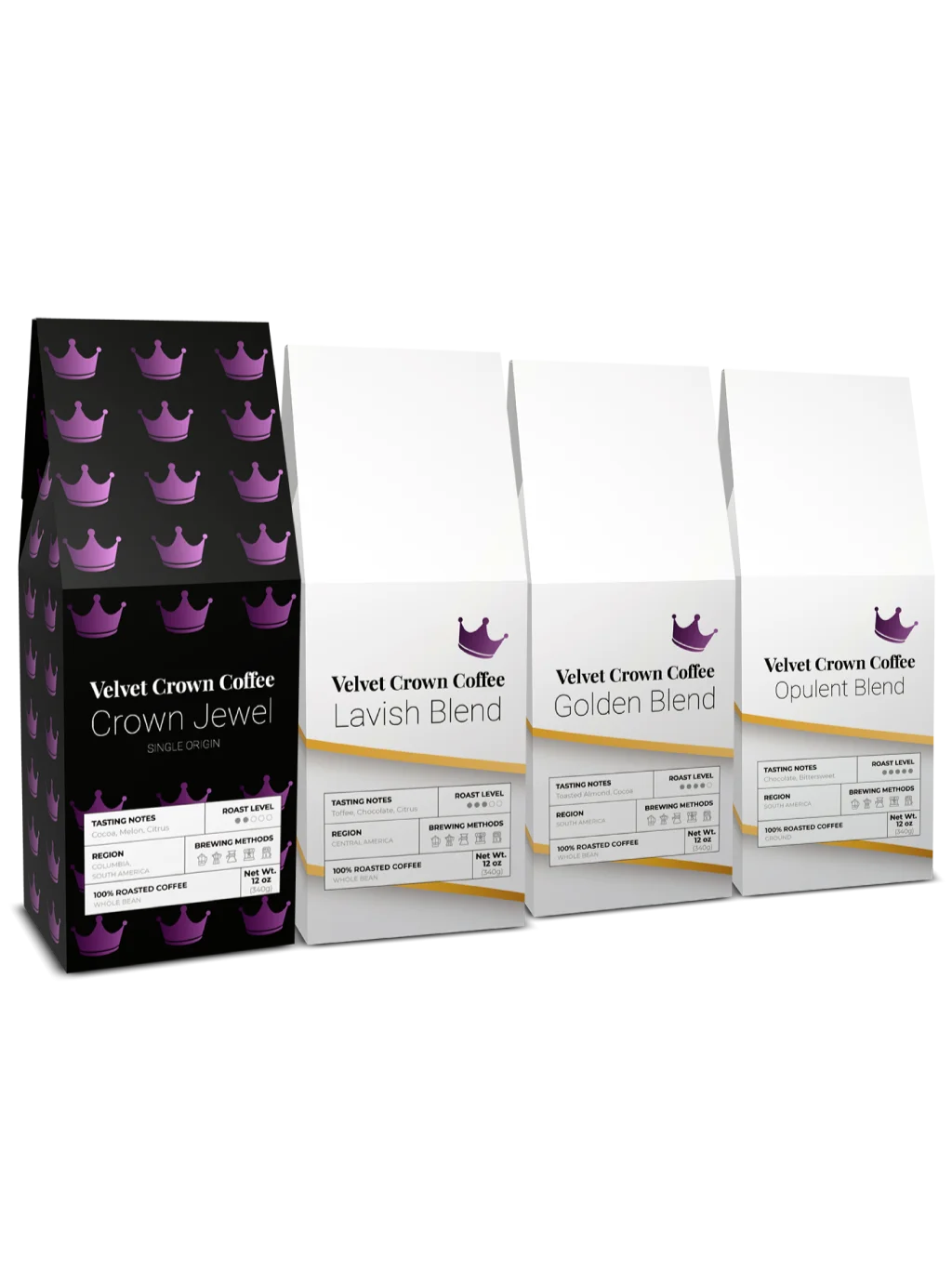 Velvet Crown Coffee Gift Set: Crown Jewel + Royal Collection