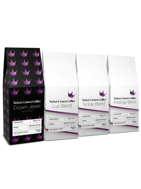 Velvet Crown Coffee Gift Set: Crown Jewel + Elite Collection